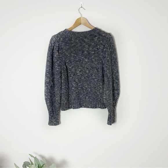 [Madewell] Women's Gray Speckled Pink Pullover Sweater Wool Blend - Picture 7 of 8